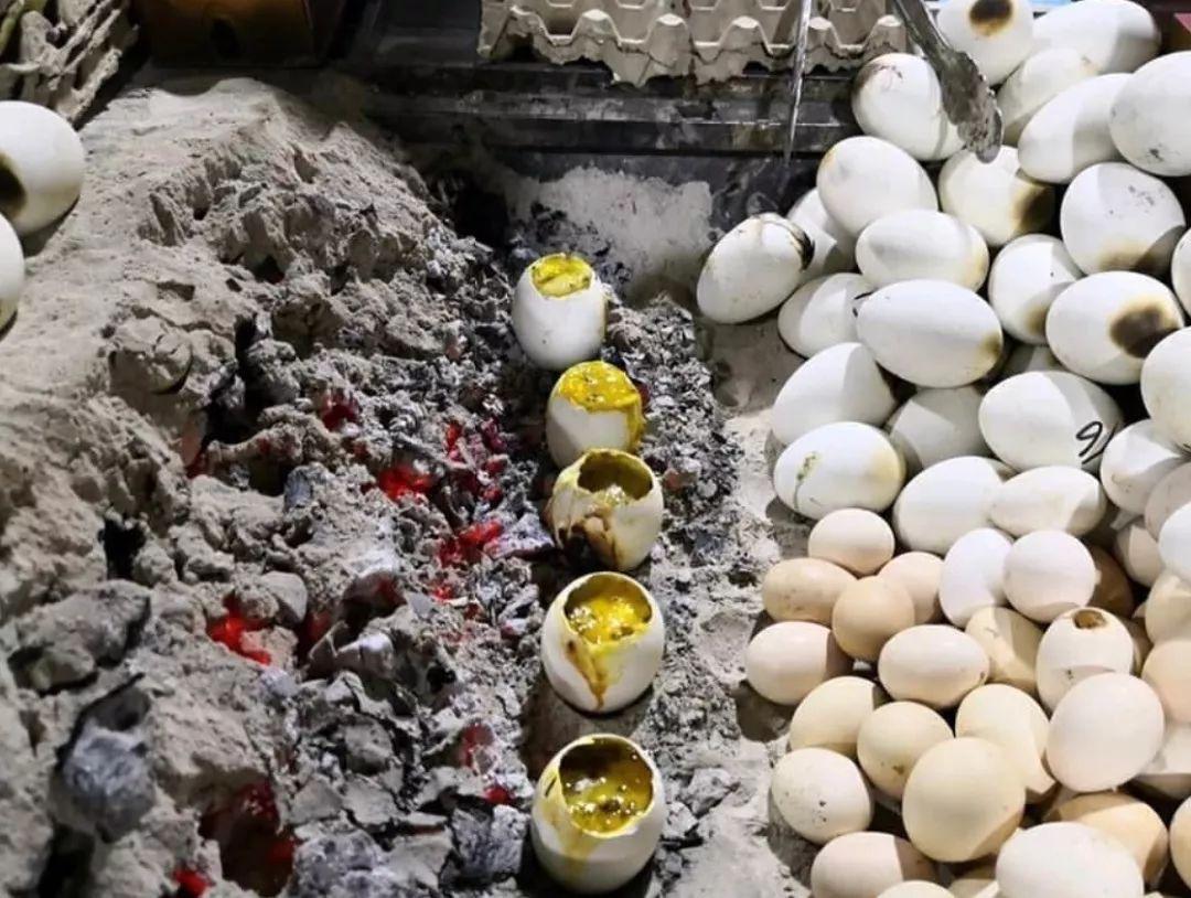 Roast Egg, a Special Snack in Bazari, Southern Xinjiang