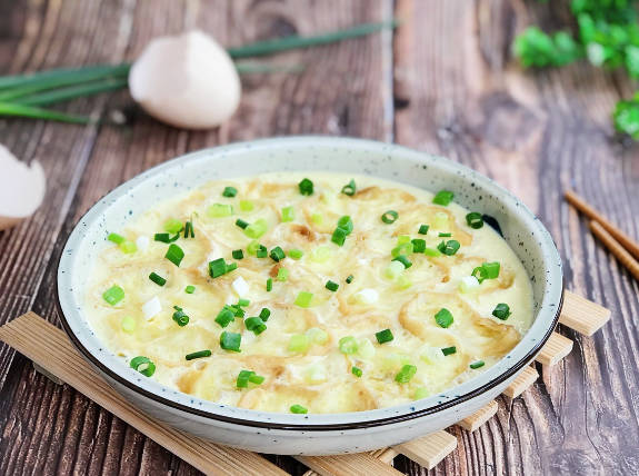 Steamed eggs with fried sticks, eat up three bowls of rice in a second