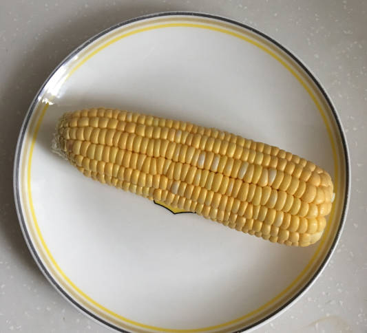 Peel and wash sweet corn